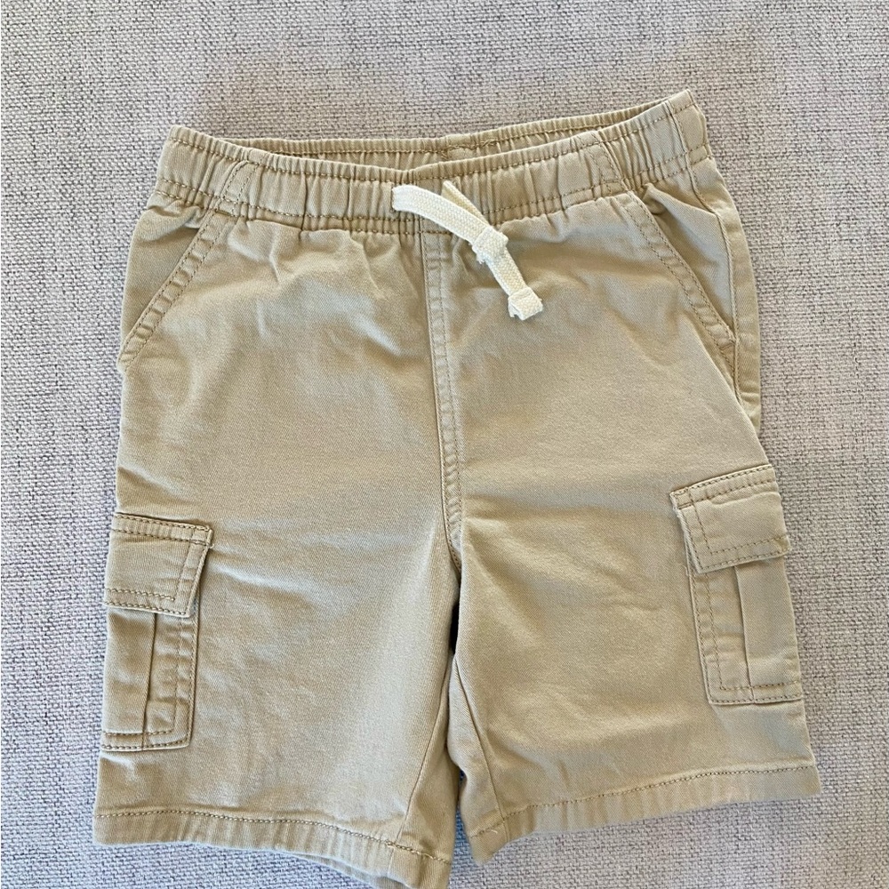 Okie Dokie Beige Cargo Shorts